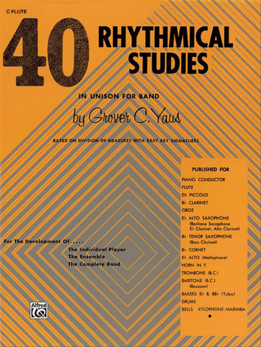 40 Rhythmical Studies 40 Rhythmical Studies Concert Band Methods scores gallery preview page 1