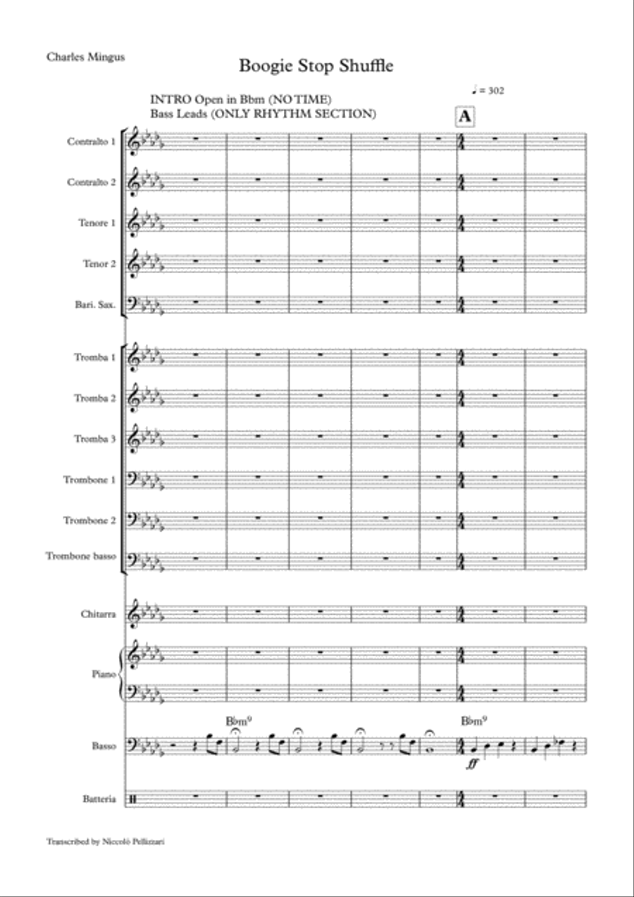 Boogie Stop Shuffle Boogie Stop Shuffle Jazz Ensemble scores gallery preview page 1