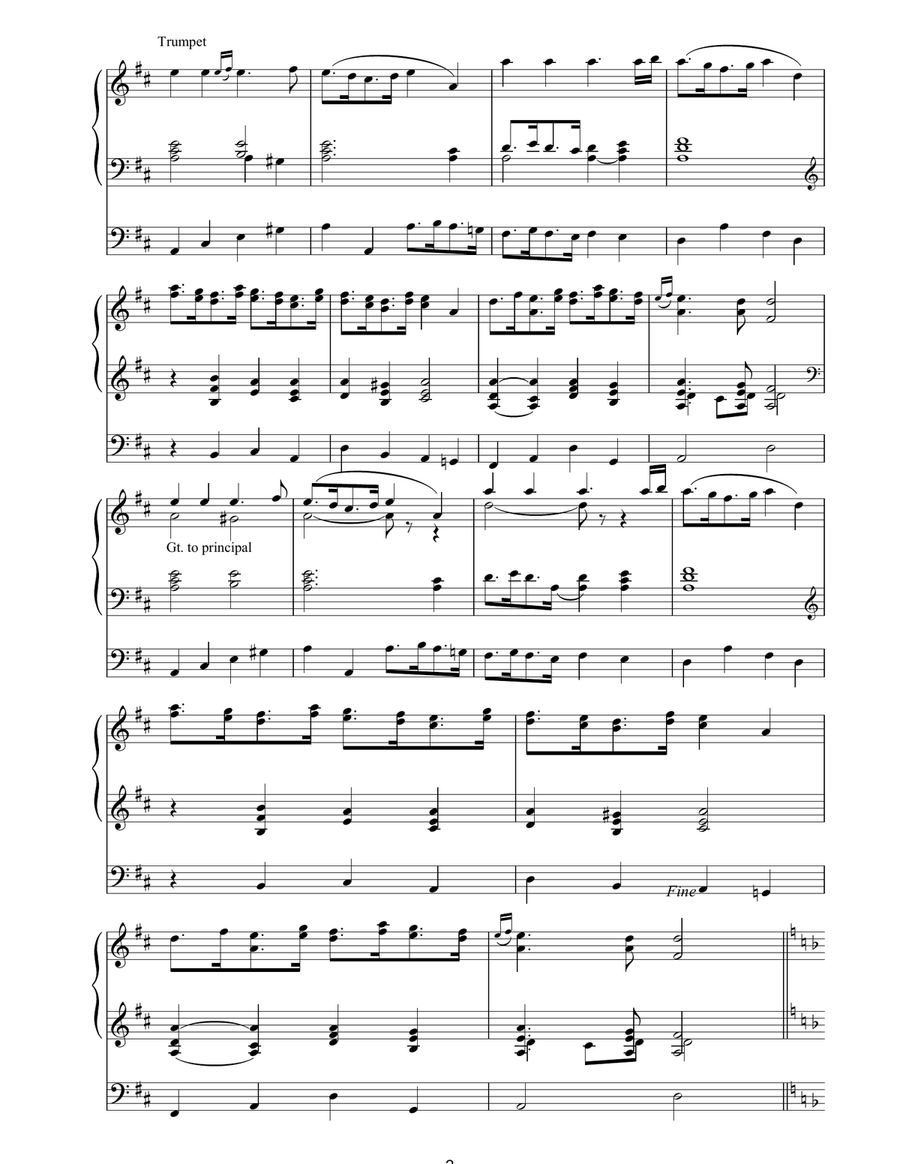 Trumpet Tune And Air Trumpet scores gallery preview page 2