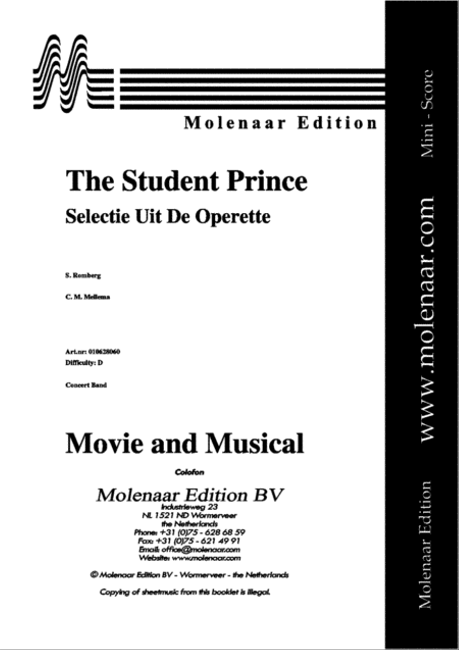 The Student Prince Concert Band scores gallery preview page 2