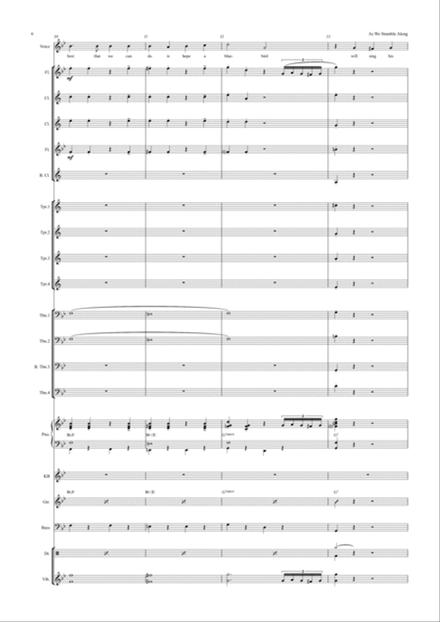 As We Stumble Along Jazz Ensemble scores gallery preview page 6