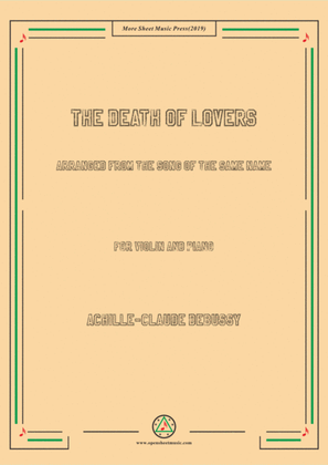 Book cover for Debussy-The Death of Lovers, for Violin and Piano