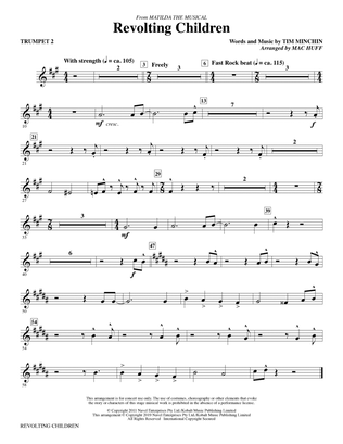 Revolting Children (from Matilda: The Musical) (arr. Mac Huff) - Trumpet 2