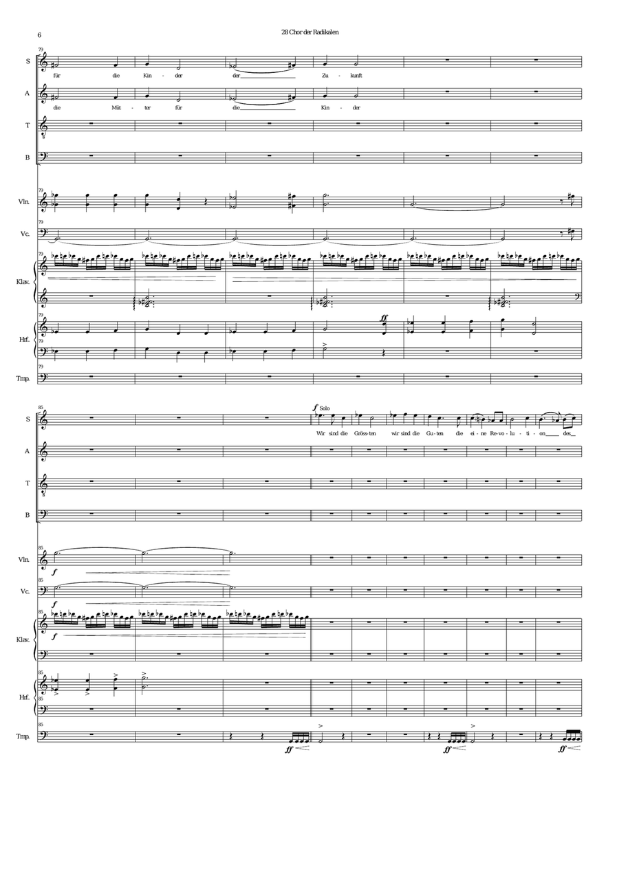 ATON part 28 Chor der Radikalen Cello scores gallery preview page 6