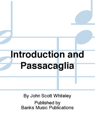 Book cover for Introduction and Passacaglia