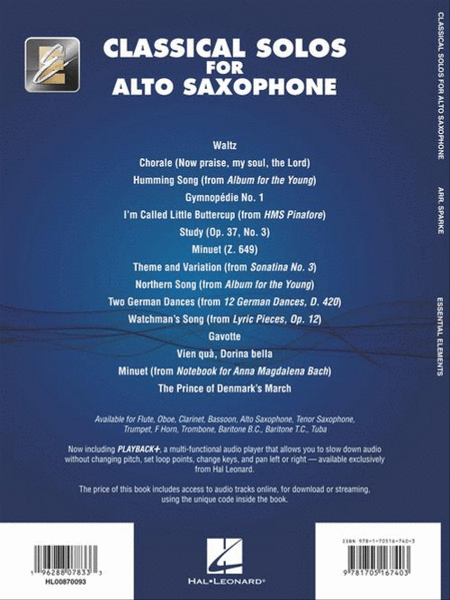 Classical Solos for Alto Sax Concert Band Methods scores gallery preview page 7