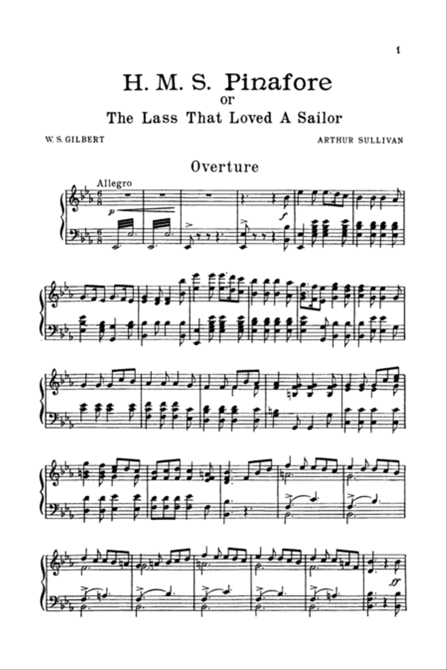 H.M.S. Pinafore H.M.S. Pinafore Voice scores gallery preview page 8