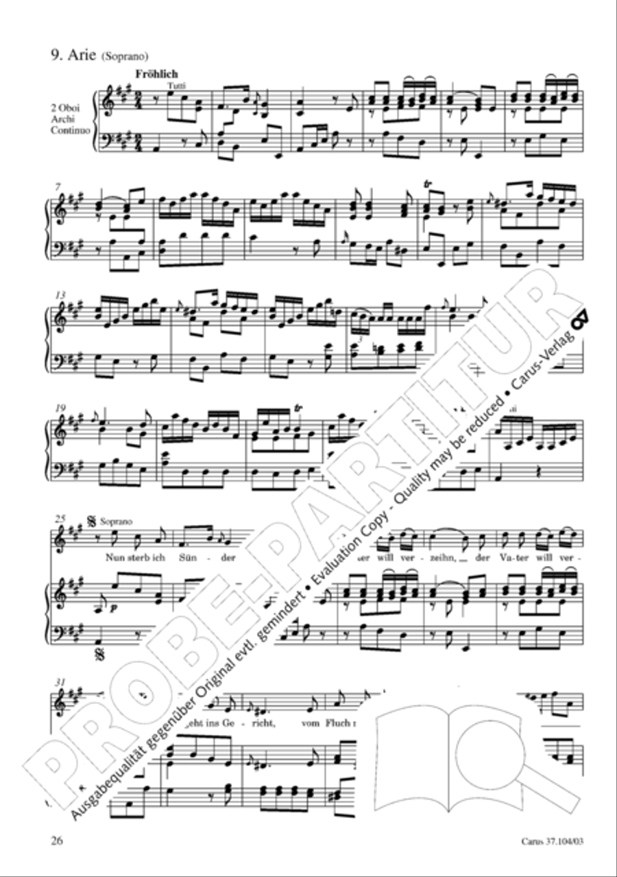 Ein Lammlein geht und tragt die Schuld 4-Part scores gallery preview page 27