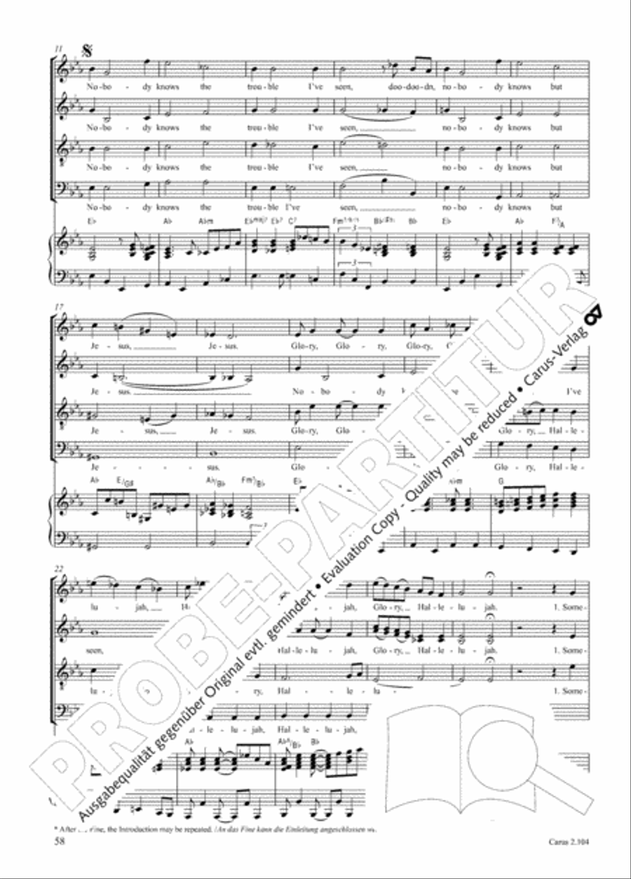 Hallelujah. Gospels and Spirituals for mixed choir Mixed Choir scores gallery preview page 46
