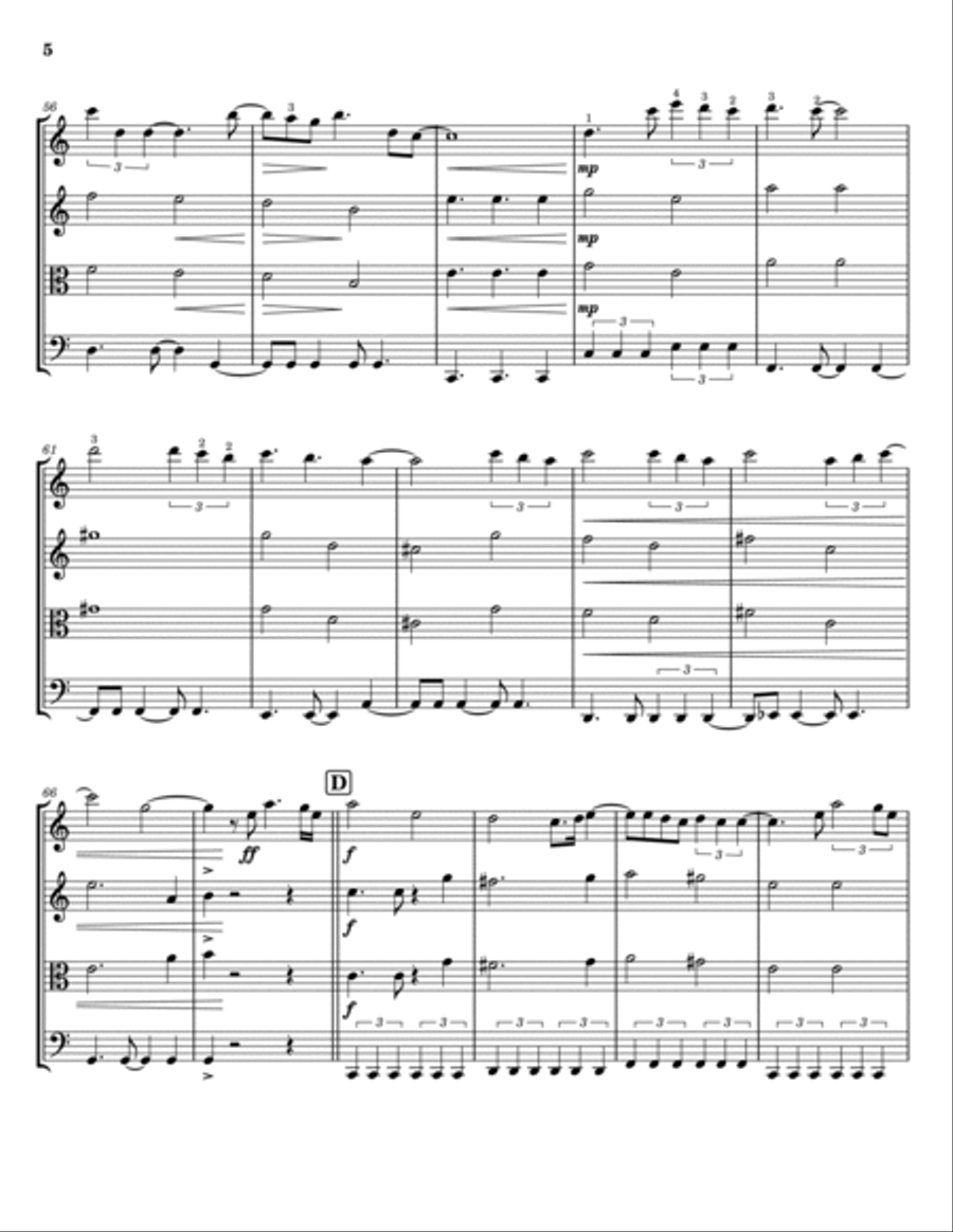 Death Of A Bachelor String Trio scores gallery preview page 5