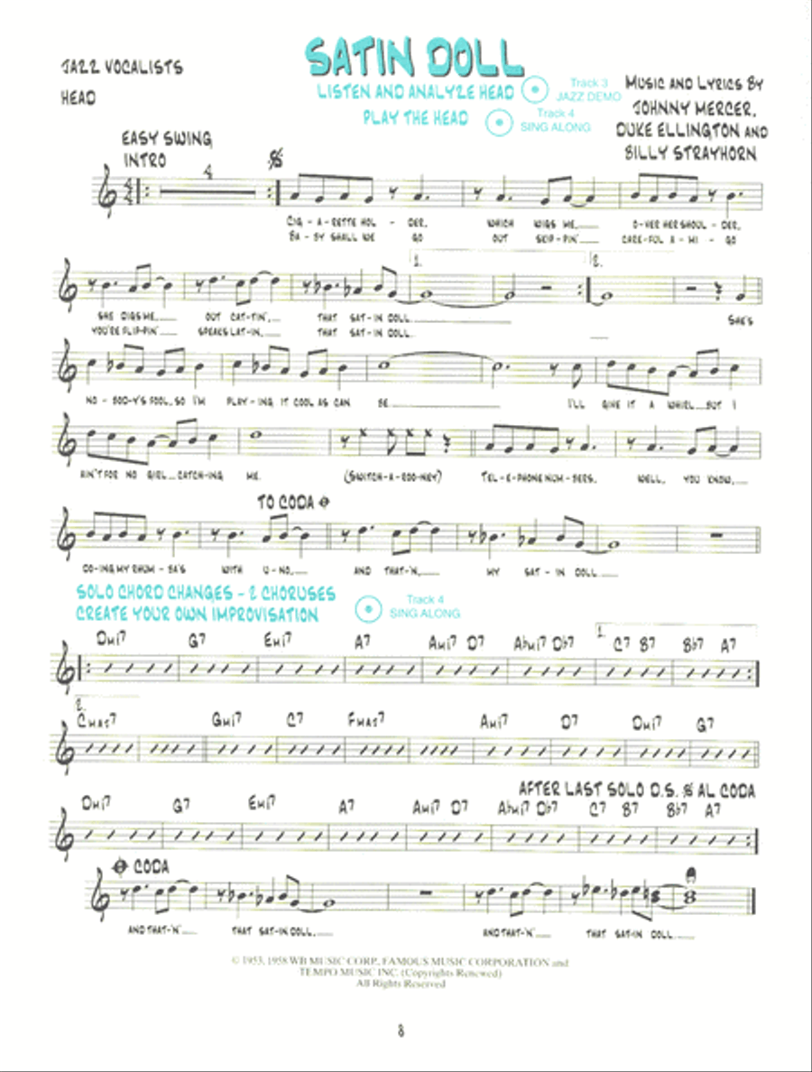 Approaching the Standards for Jazz Vocalists
