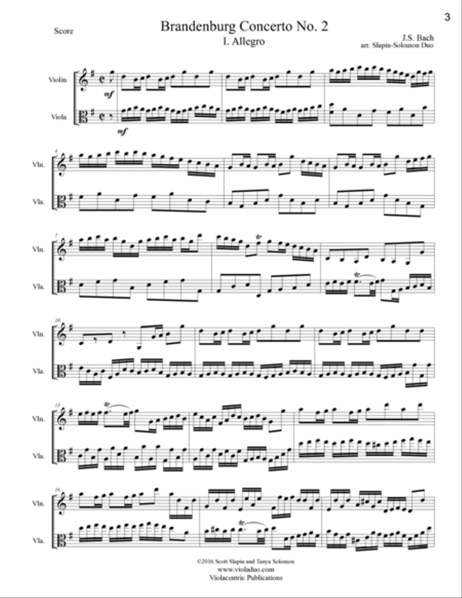 The Slapin-Solomon Duo's Big Gig Book for Violin and Viola String Duet scores gallery preview page 6