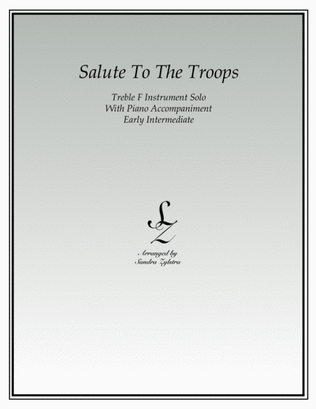 Salute To The Troops (treble F instrument solo)