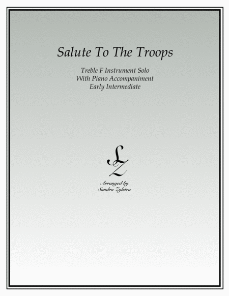 Salute To The Troops (treble F instrument solo) image number null