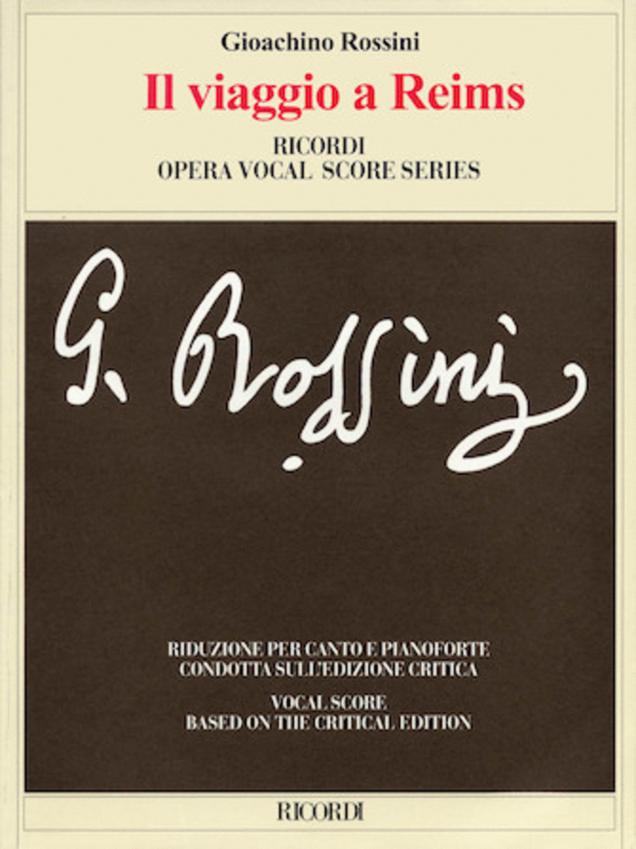 Il Viaggio A Reims Vocal Score Critical Edition Paper Italian