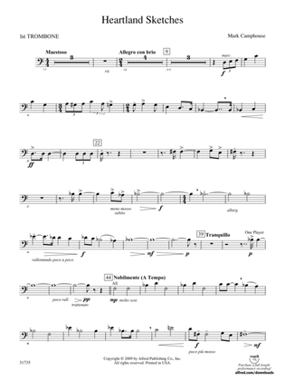 Heartland Sketches: 1st Trombone