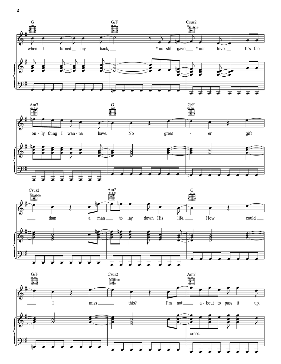Count Me In Piano, Vocal, Guitar scores gallery preview page 2