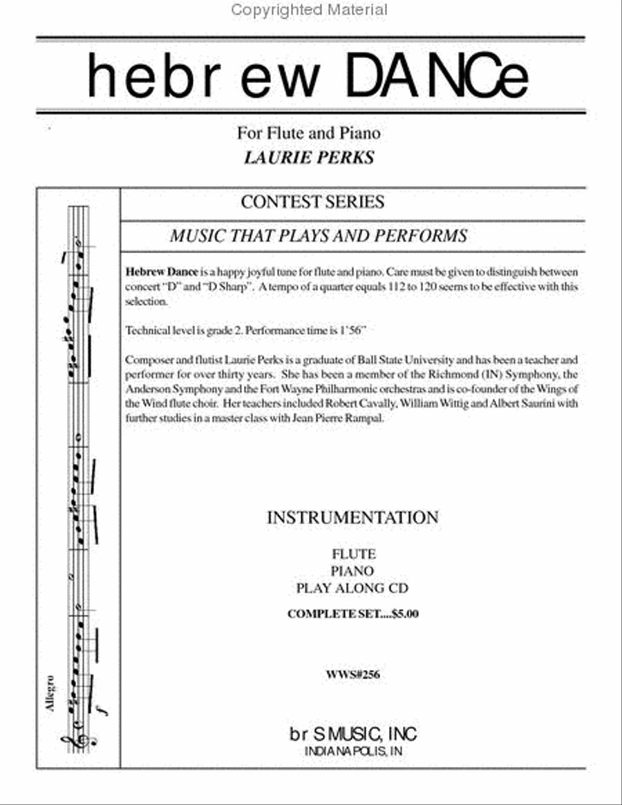 Hebrew Dance Flute Solo scores gallery preview page 2