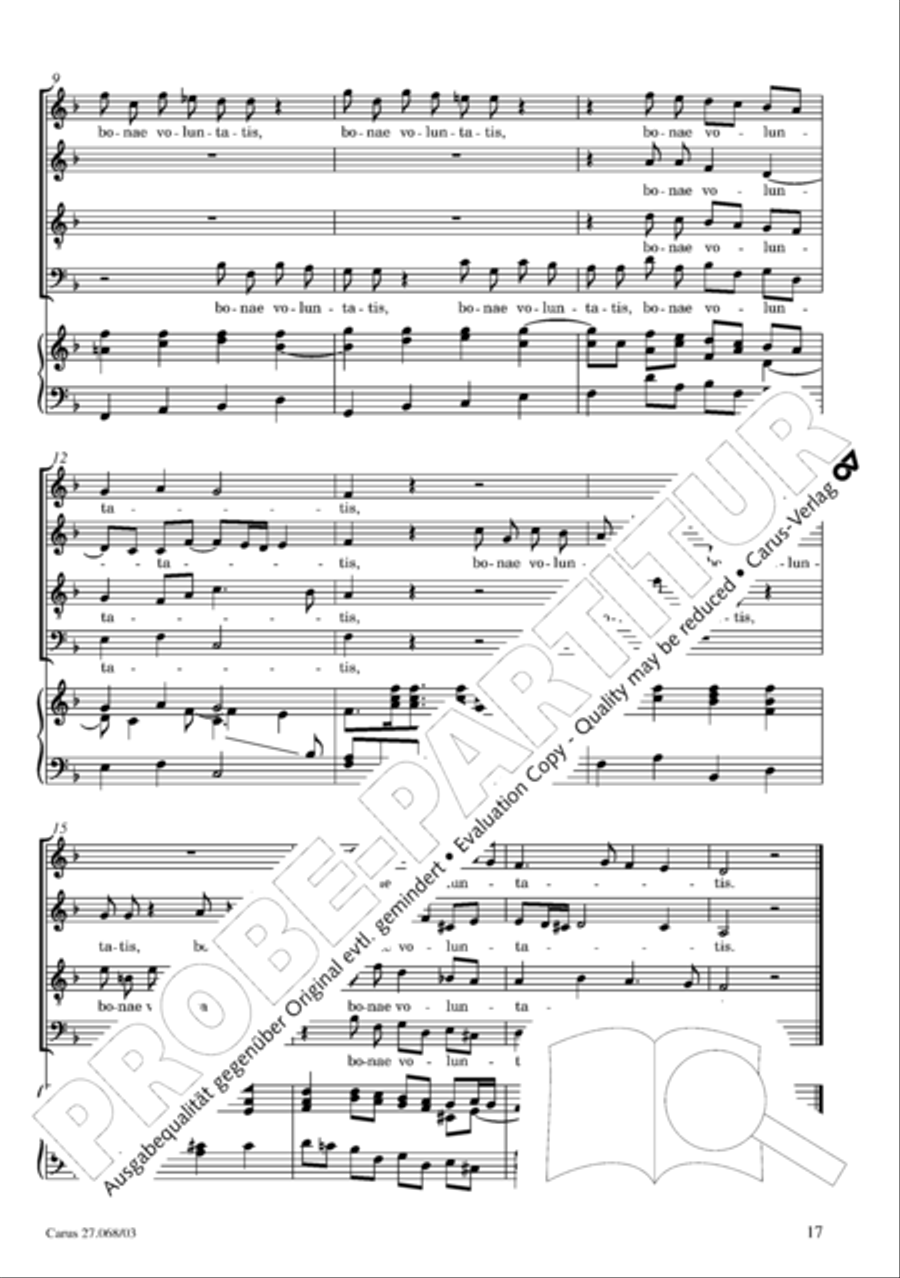 Mass in D minor (Missa in d) 4-Part scores gallery preview page 18