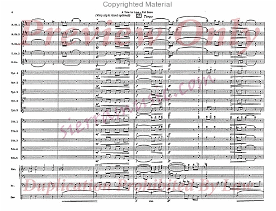 A Time For Love Jazz Ensemble scores gallery preview page 5