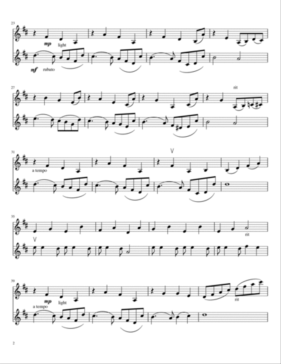 La Vie En Rose String Duet scores gallery preview page 2