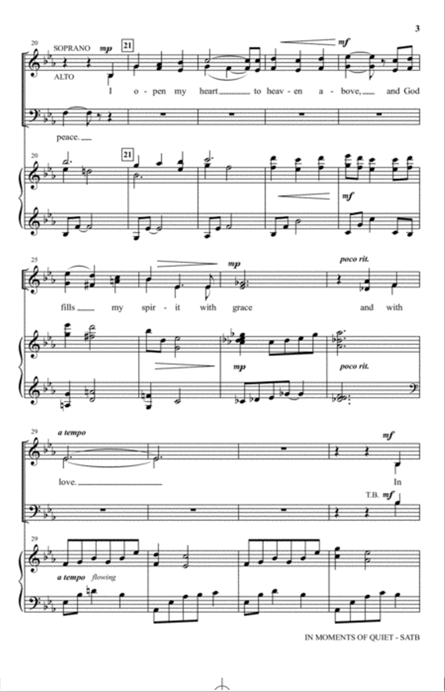 In Moments Of Quiet In Moments Of Quiet 4-Part scores gallery preview page 2