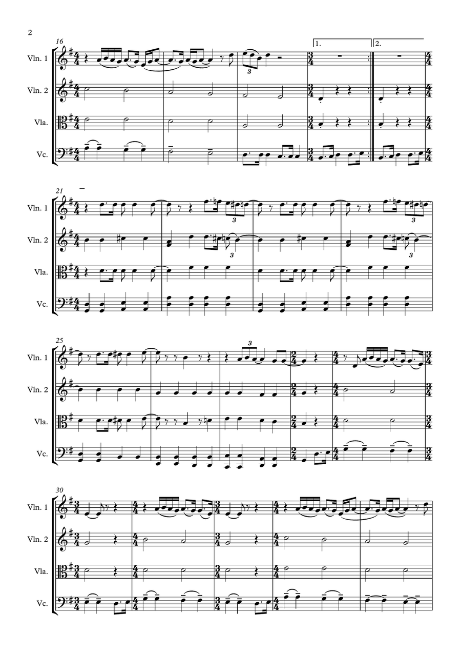 All You Need Is Love String Quartet scores gallery preview page 2