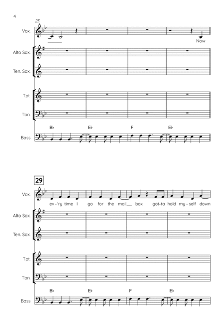 Walking On Sunshine Walking On Sunshine Voice scores gallery preview page 6
