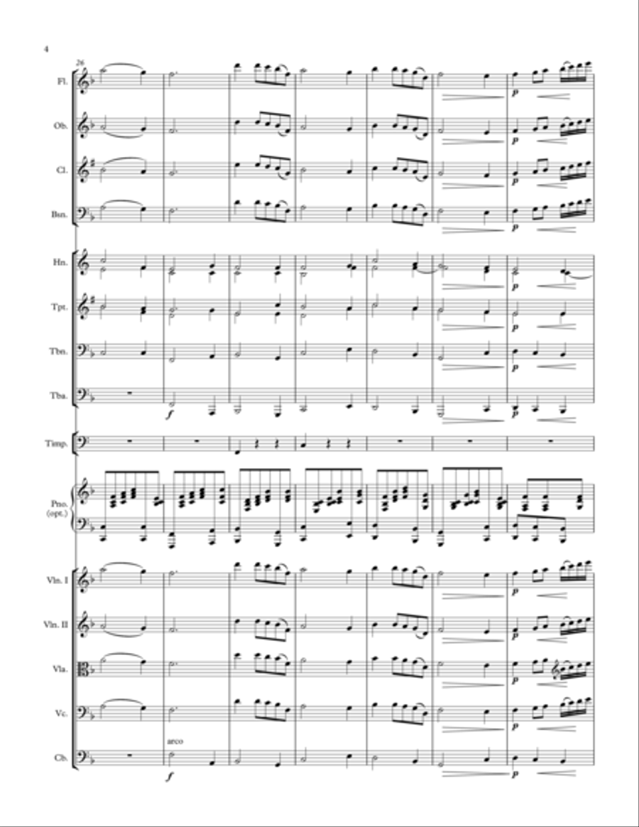 Nina and Rusticana (two arrangements for small orchestra) Chamber Orchestra scores gallery preview page 4