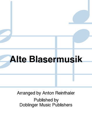 Book cover for Alte Blasermusik