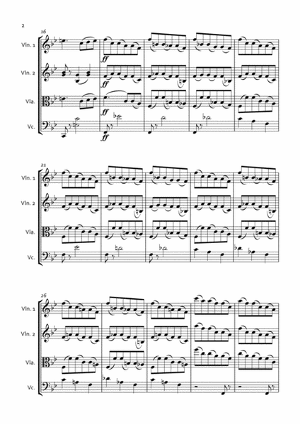 Sleeping Beauty Waltz for String Quartet