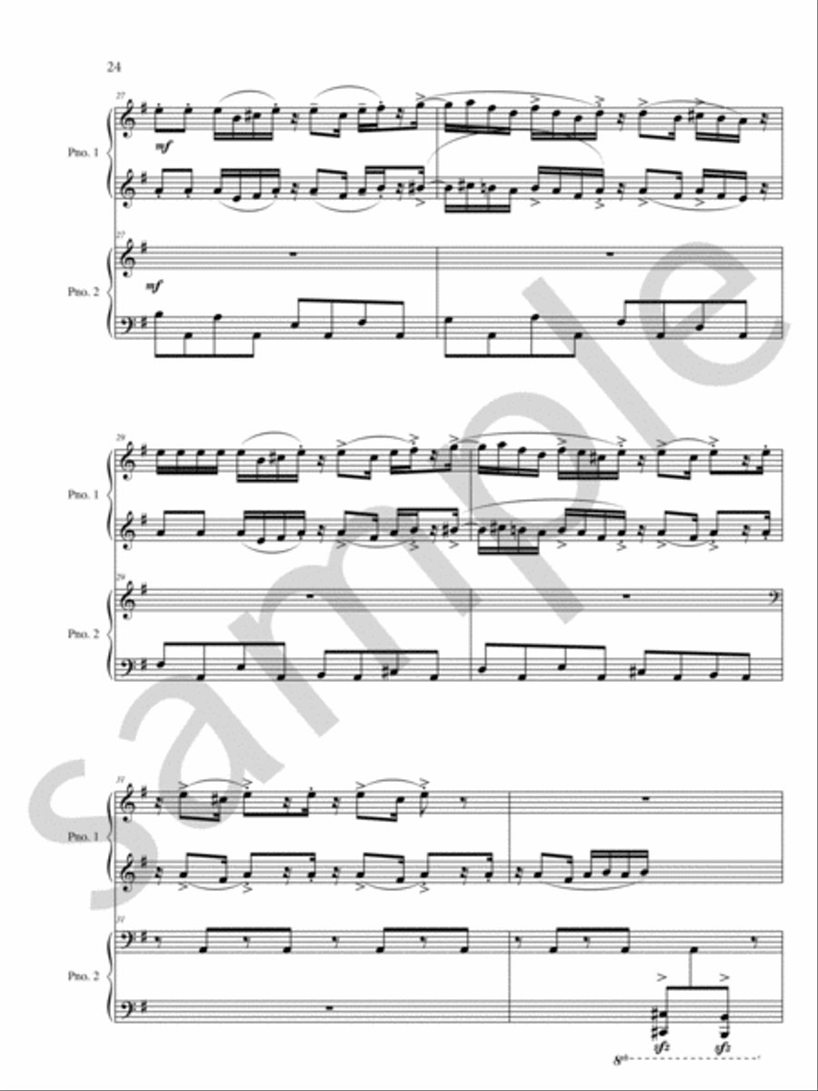 Tenement Rhapsody Chamber Music scores gallery preview page 14