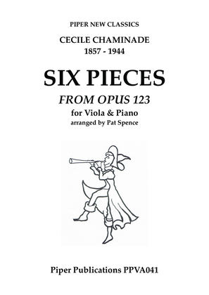 CHAMINADE: SIX PIECES FOR VIOLA & PIANO OPUS 123