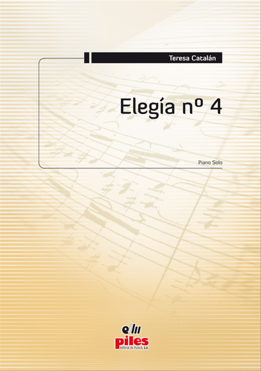 Elegia No. 4 Piano Solo scores gallery preview page 1