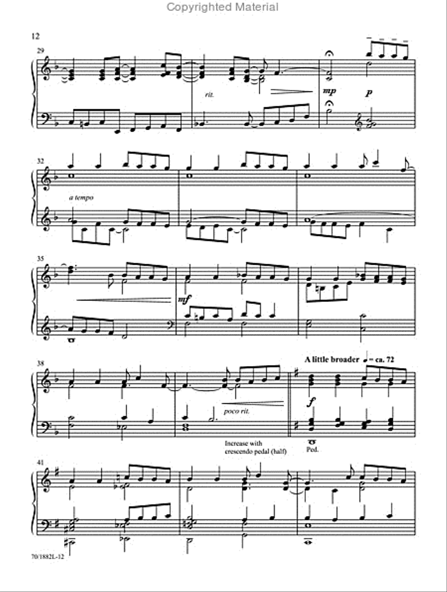 Hymns for Praise and Worship Organ Solo scores gallery preview page 7