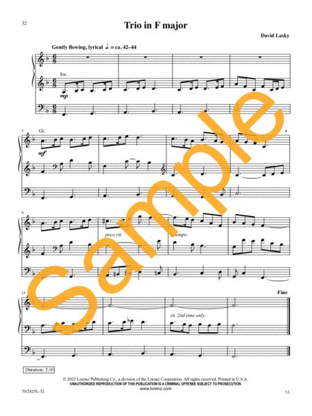 Duos and Trios for Solo Organ image number null