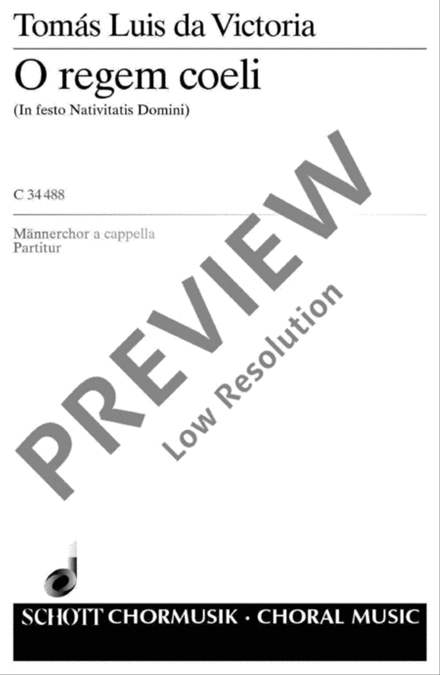 O regem coeli TTBB scores gallery preview page 2