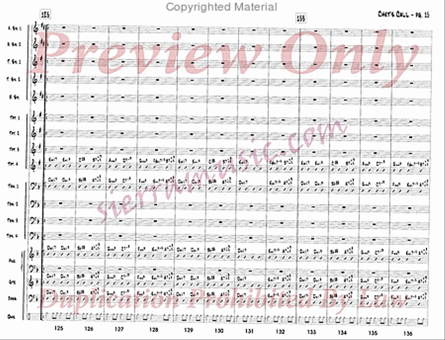 Chet's Call Chet's Call Big Band scores gallery preview page 16