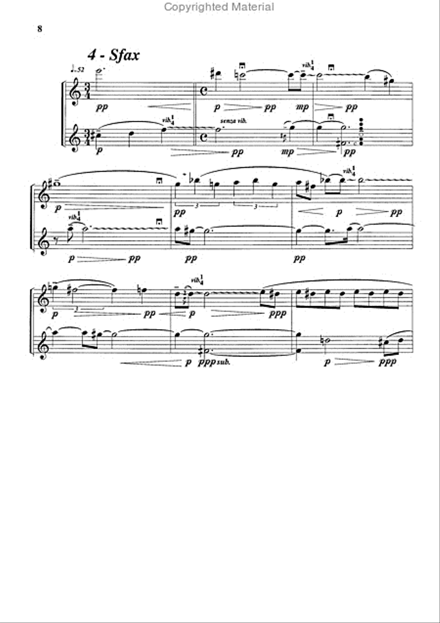 Duos (6), pour saxophone Duos (6), pour saxophone Woodwind Duet scores gallery preview page 5