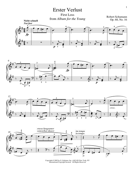 First Loss, Op. 68, No. 16