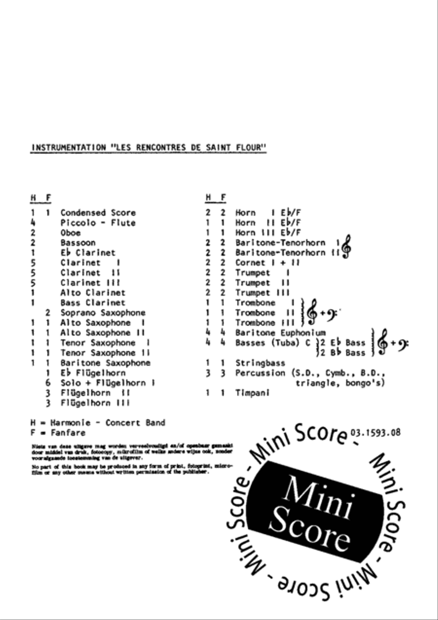 Les Rencontres De St.Flour Concert Band scores gallery preview page 4