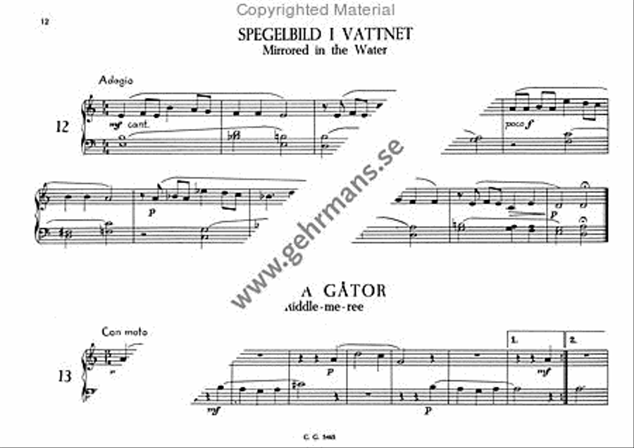 Femton latta pianostycken Easy Piano scores gallery preview page 5