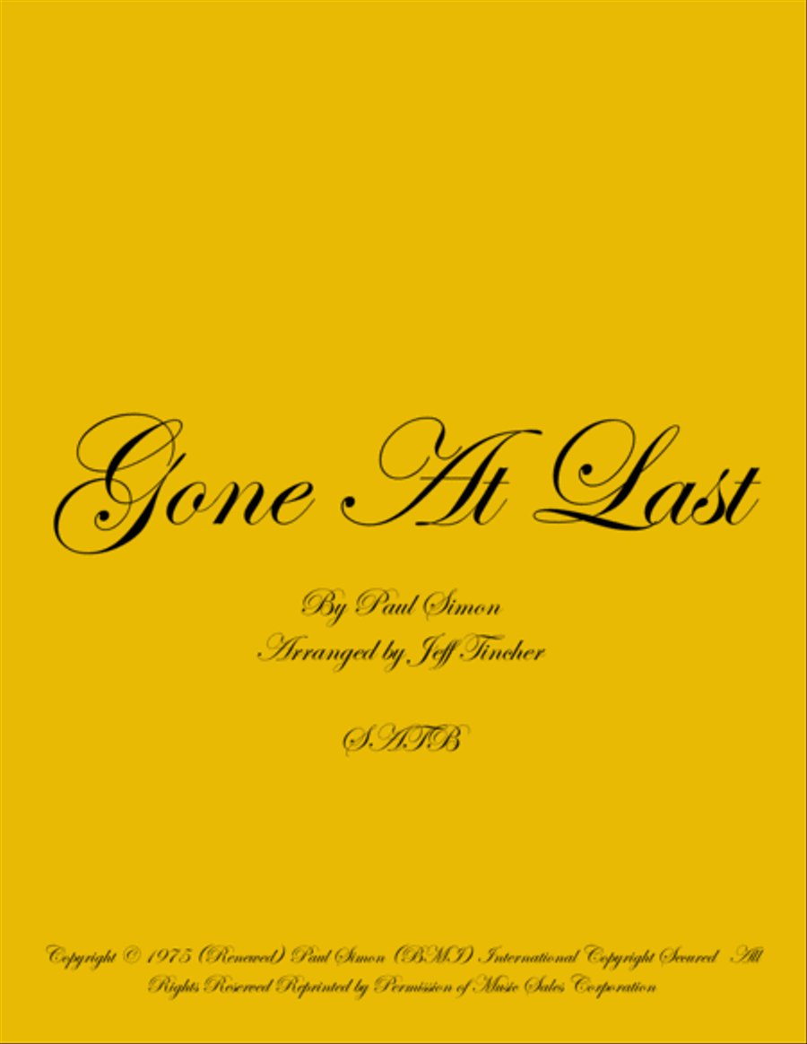 Gone At Last 4-Part scores gallery preview page 1