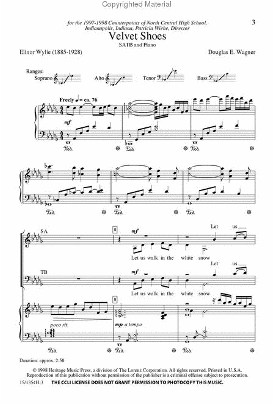 Velvet Shoes 4-Part scores gallery preview page 2