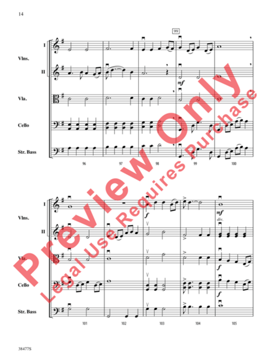 Western Skies String Orchestra scores gallery preview page 15