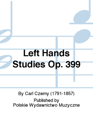 Book cover for Left Hands Studies Op. 399