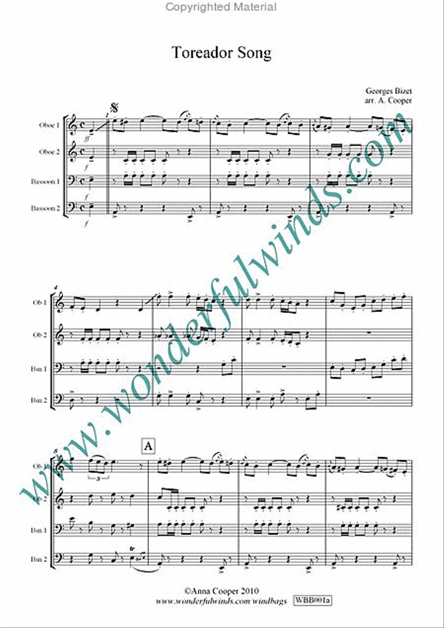 Toreador Song Bassoon scores gallery preview page 2
