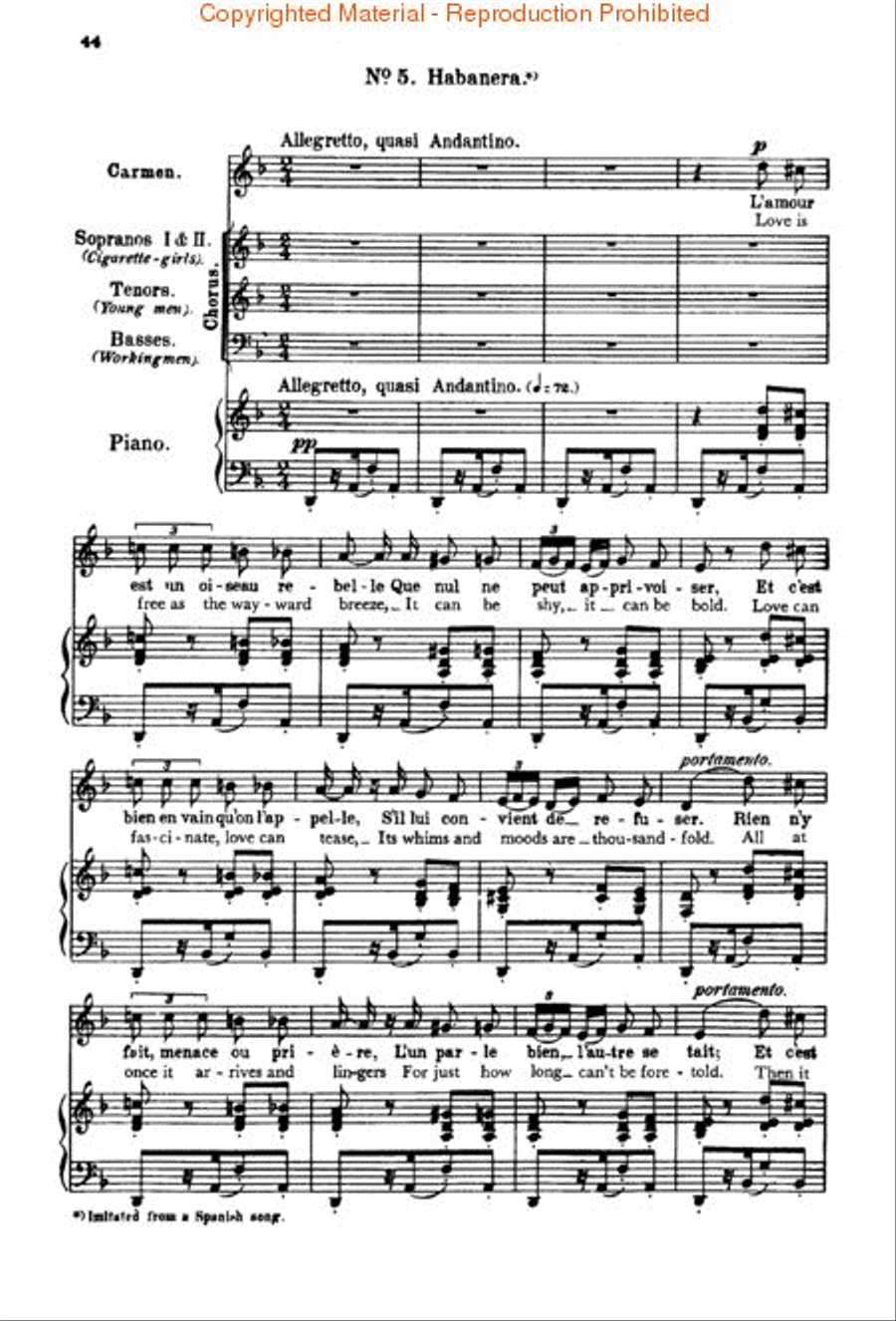 Carmen Voice scores gallery preview page 3