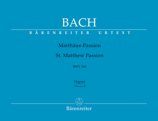 Book cover for Matthaus-Passion BWV 244