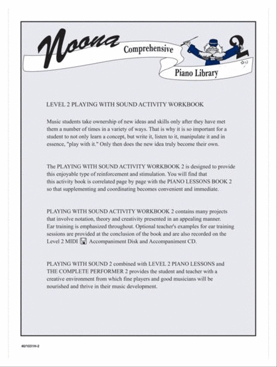 Noona Comprehensive Piano Playing with Sound Level 2 Piano Method scores gallery preview page 2